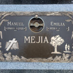 Bronze markers and plaques for graves and memorials