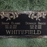 Bronze markers and plaques for graves and memorials